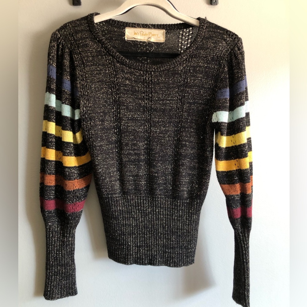Jen’s Pirate Booty Luciana Striped Sleeve Sweater